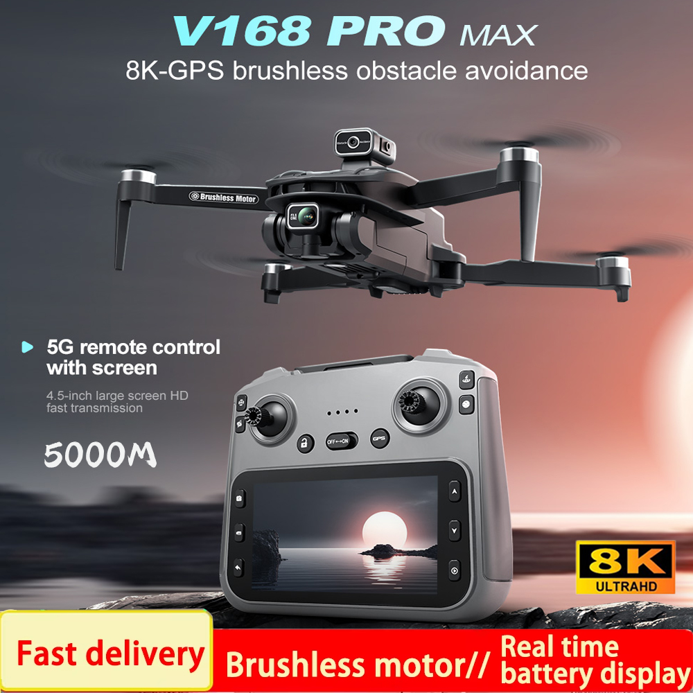 Dji Drone Air 3 - โดรน 2025 V168 Pro MAX GPS