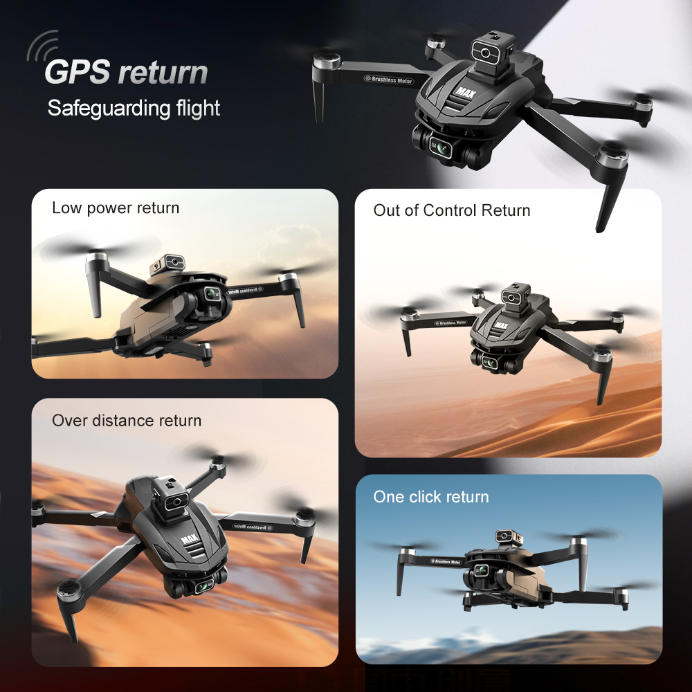โดรน 2025 V168 Pro MAX GPS กล้ - Dji Drone Air 3 บทวิจารณ์และราคา